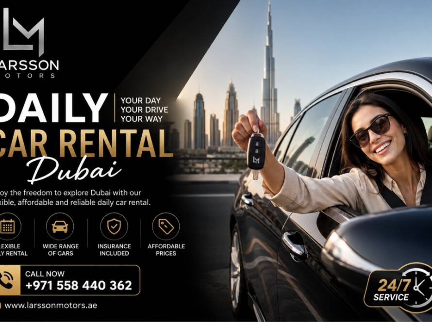 daily car rental Dubai city drive experience