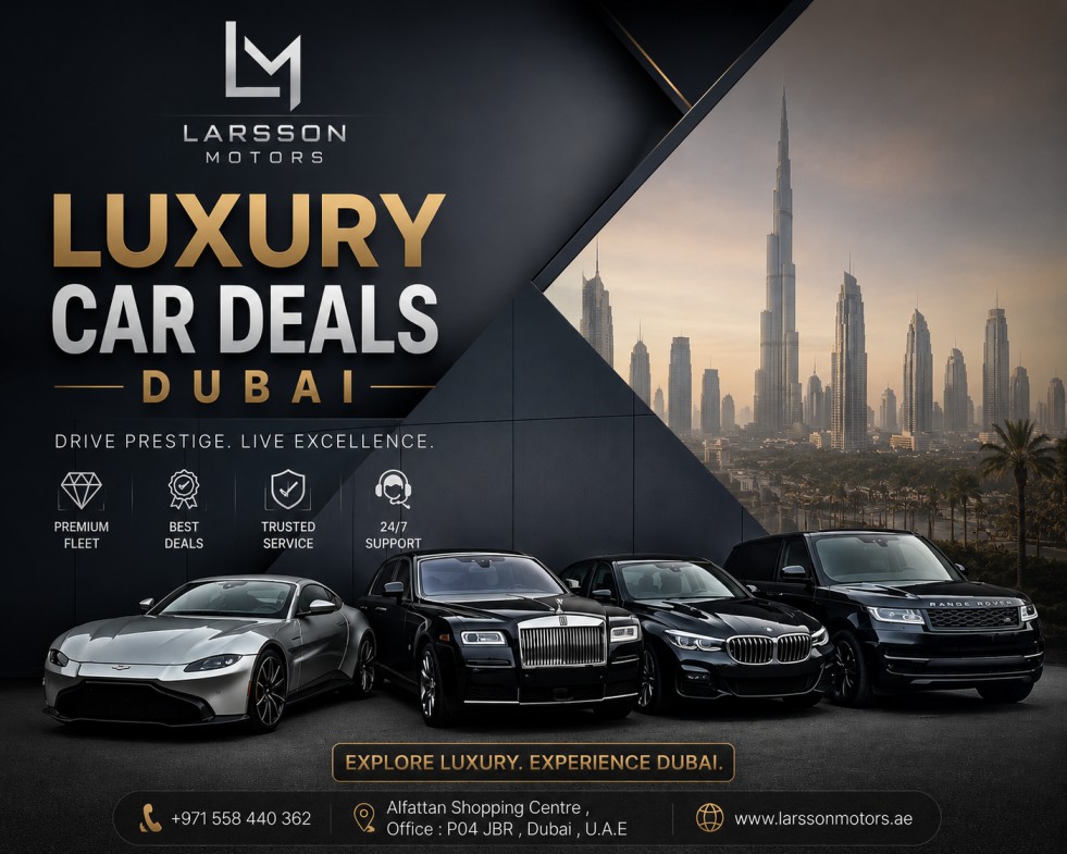 Luxury car deals Dubai with premium sports and luxury vehicles by Larsson Motors