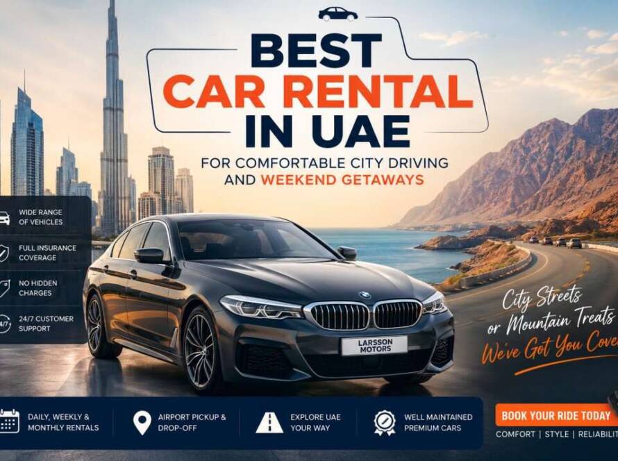 Best car rental in UAE with modern vehicles for business travel and family journeys